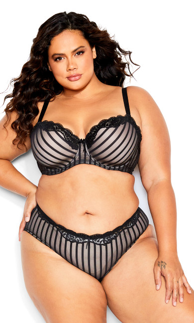 Plus Size Fifi Contour Bra - black