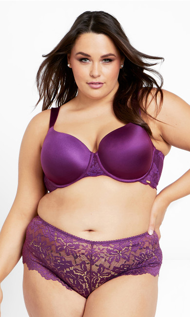 T-Shirt Bra- imperial purple