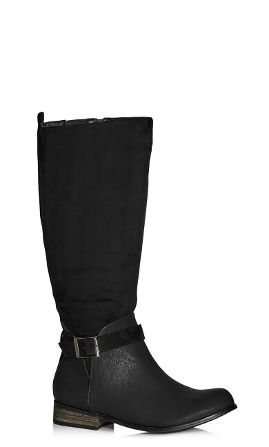 Plus Size Micah Knee Boot - black