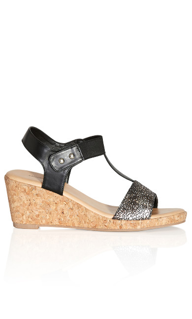 Plus Size Wilda Wedge - black