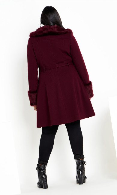 Make Me Blush Coat - bordeaux