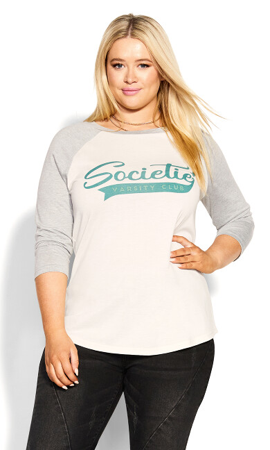 Plus Size Graphic Societie Tee