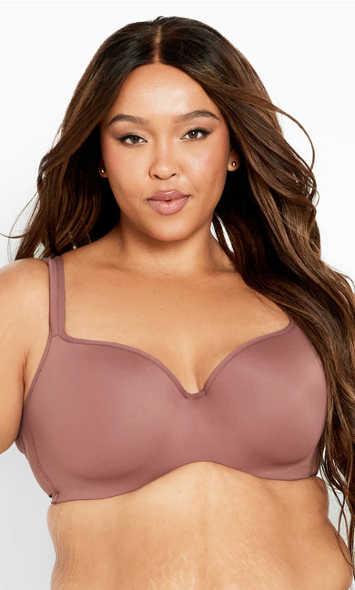 Fashion Balconette Bra - velvet brown