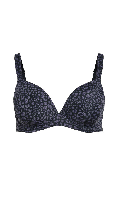 Fashion Plunge Print Bra - baby animal