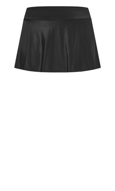 Flare Knit Skirtini - black