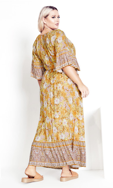 Follow Your Heart Maxi Dress - gold