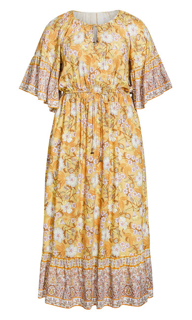 Follow Your Heart Maxi Dress - gold