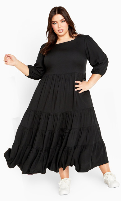 Plus Size Gia Dress - black