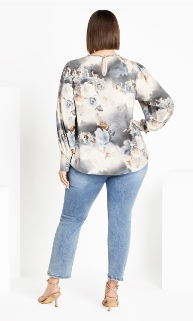 Aaliyah Print Top - oat