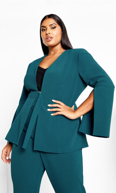 Women's Plus Size Abby Jacket - jade