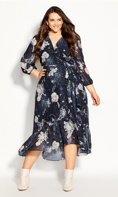 Plus Size Divinity Maxi Dress - navy