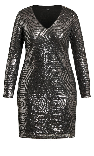 Bright Lights Dress - gunmetal