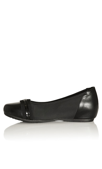 WIDE FIT Marlie Ballet Flat - black