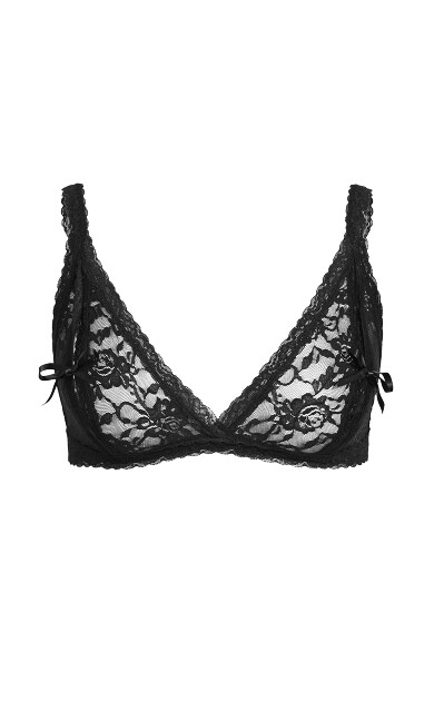 Peep Show Bralette - black