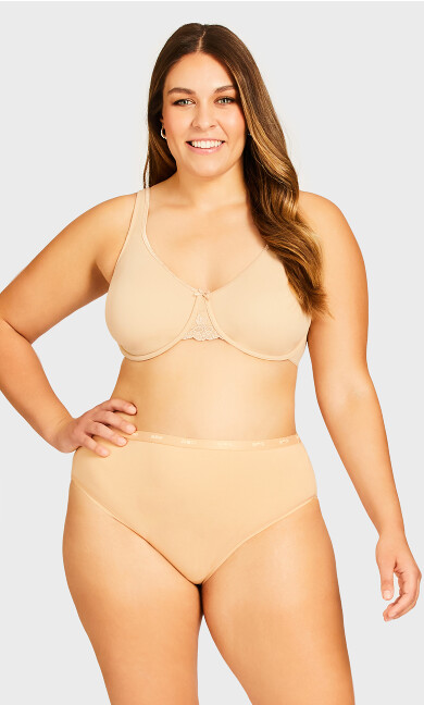 Comfort Hi Cut Brief - beige