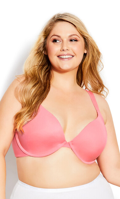 Fashion Plunge Bra - coral