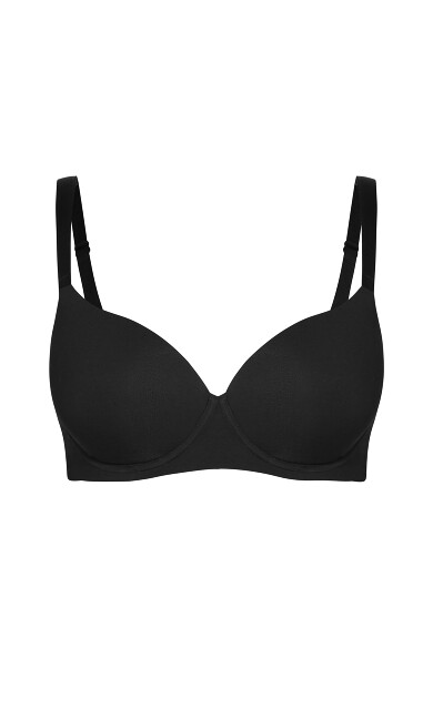 S&C CTN TSHIRT BRA - Black