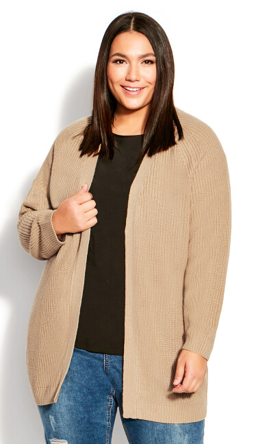 Boyfriend Cardigan - camel