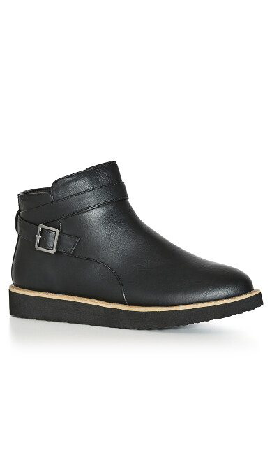 WIDE FIT Valentina Ankle Boot - black