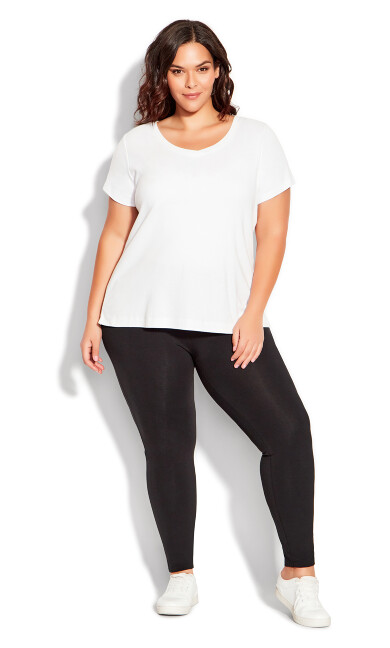 Plus Size Pima High Rise Legging Black - tall