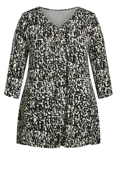 Valerie Print Tunic - mono