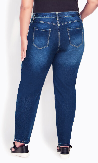 Butter Denim Straight Leg Jean Mid Wash - average