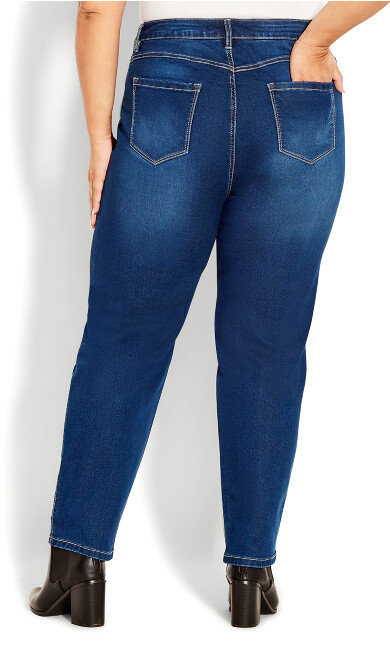 Butter Denim Straight Leg Jean Mid Wash - tall