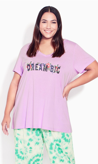 Dream Big Sleep Top - lilac