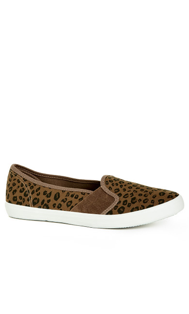 WIDE FIT Leopard Skater - animal