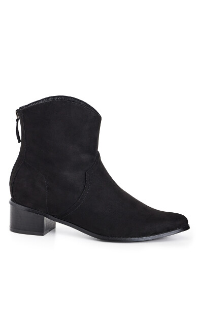 WIDE FIT Western Ankle Boot - black