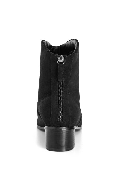 WIDE FIT Western Ankle Boot - black