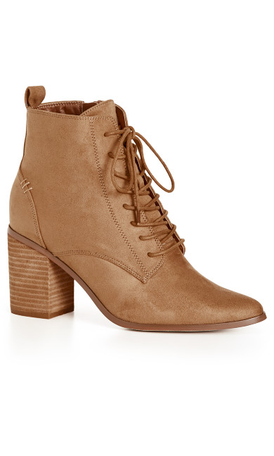 WIDE FIT Calista Ankle Boot - tan