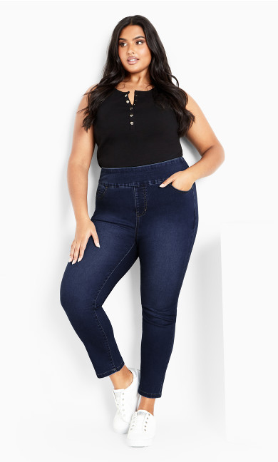 Jada Pull On Jean - dark wash