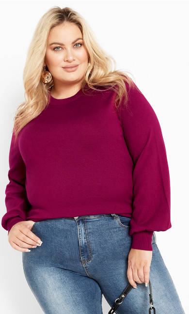 Peyton Sweater - magenta