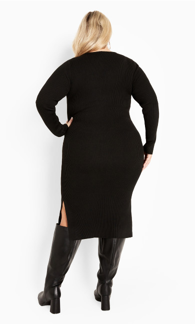 Rae Sweater Dress - black