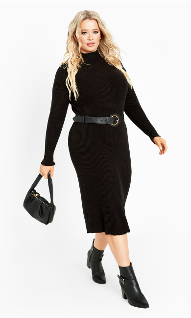 Callie Sweater Dress - black