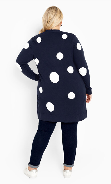 Spot It Cardigan - navy