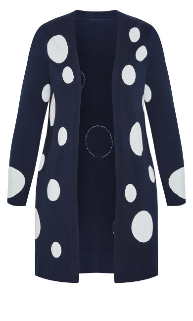 Spot It Cardigan - navy