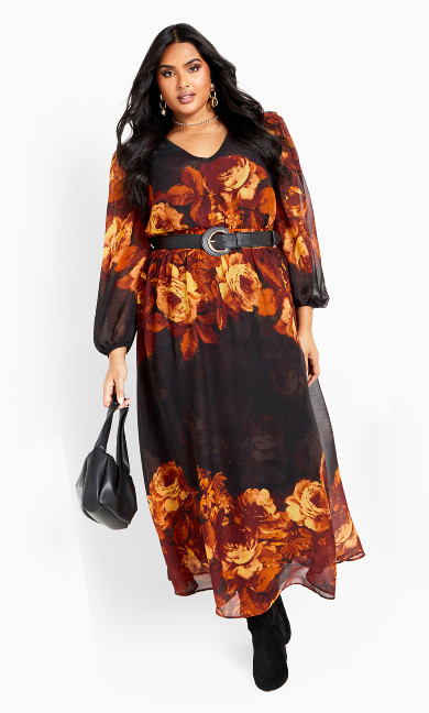 Neve Maxi Dress - black bloom