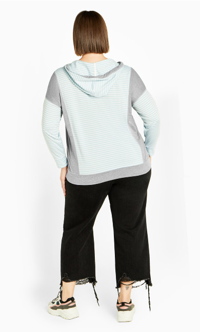 Seeing Stripes Sweater - aquamarine