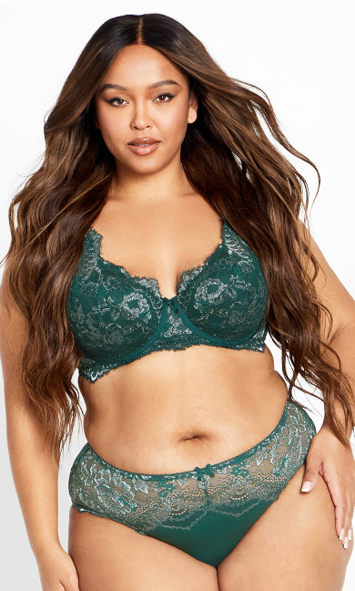 Isadora Demi Contour Bra - emerald