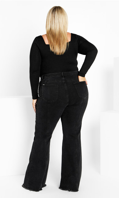 Leah Flare Jean - black