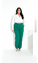 Audrie Straight Leg Textured Pant - green