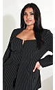 Sabine Stripe Jacket - black