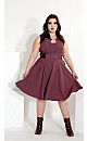 Vintage Veronica Dress - bordeaux