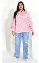 Stripe Mix Shirt - pink