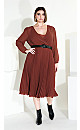 Precious Pleat Dress - sienna