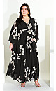 Katalina Floral Maxi Dress - black