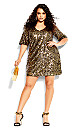 Dress Sequin Glam - gold