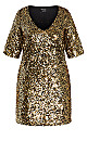 Dress Sequin Glam - gold